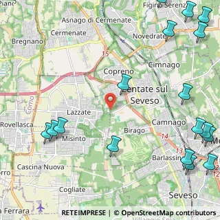 Mappa Via Benedetto Croce, 20823 Lentate sul Seveso MB, Italia (3.40118)