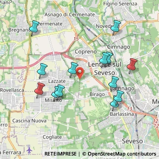Mappa Via Benedetto Croce, 20823 Lentate sul Seveso MB, Italia (2.10154)