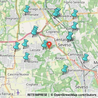 Mappa Via Benedetto Croce, 20823 Lentate sul Seveso MB, Italia (2.40067)
