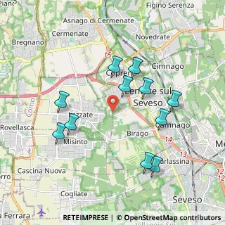 Mappa Via Benedetto Croce, 20823 Lentate sul Seveso MB, Italia (1.88091)