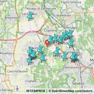 Mappa Via Benedetto Croce, 20823 Lentate sul Seveso MB, Italia (1.7905)