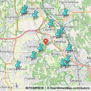 Mappa Via Benedetto Croce, 20823 Lentate sul Seveso MB, Italia (2.425)