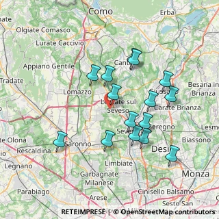 Mappa Via Benedetto Croce, 20823 Lentate sul Seveso MB, Italia (6.852)