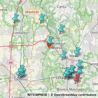 Mappa Via Benedetto Croce, 20823 Lentate sul Seveso MB, Italia (5.602)