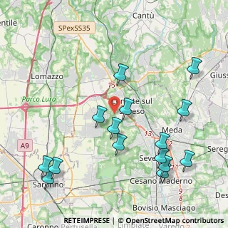 Mappa Via Benedetto Croce, 20823 Lentate sul Seveso MB, Italia (4.77867)