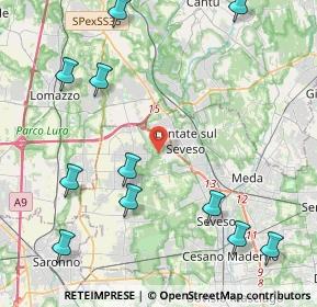 Mappa Via Benedetto Croce, 20823 Lentate sul Seveso MB, Italia (5.42818)