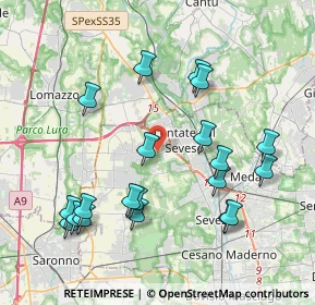 Mappa Via Benedetto Croce, 20823 Lentate sul Seveso MB, Italia (4.239)