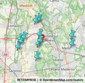 Mappa Via Benedetto Croce, 20823 Lentate sul Seveso MB, Italia (3.42333)