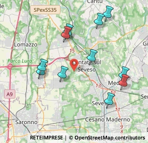Mappa Via Benedetto Croce, 20823 Lentate sul Seveso MB, Italia (4.02182)