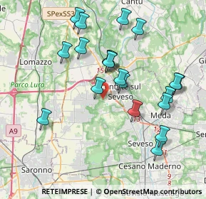 Mappa Via Benedetto Croce, 20823 Lentate sul Seveso MB, Italia (3.8555)