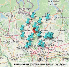 Mappa Via Benedetto Croce, 20823 Lentate sul Seveso MB, Italia (10.802)