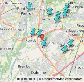 Mappa Via Udine, 24048 Treviolo BG, Italia (2.15917)