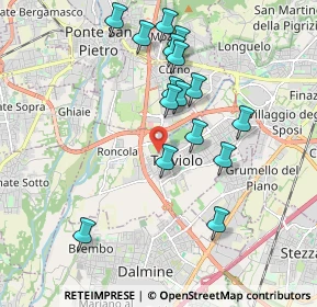 Mappa Via Udine, 24048 Treviolo BG, Italia (1.82375)