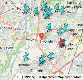Mappa Via Udine, 24048 Treviolo BG, Italia (2.219)