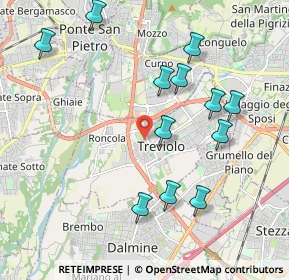 Mappa Via Udine, 24048 Treviolo BG, Italia (2.08)