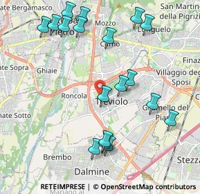 Mappa Via Udine, 24048 Treviolo BG, Italia (2.285)