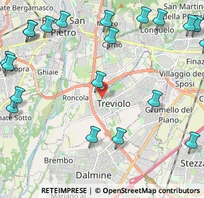 Mappa Via Udine, 24048 Treviolo BG, Italia (3.041)