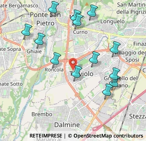 Mappa Via Udine, 24048 Treviolo BG, Italia (2.09692)