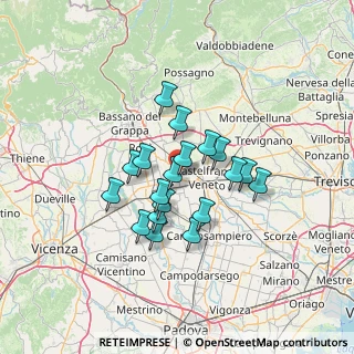 Mappa Via dei Martiri, 35018 San Martino di Lupari PD, Italia (10.14737)