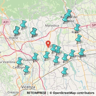 Mappa Via Vallazza, 36060 Schiavon VI, Italia (9.23)