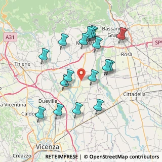 Mappa Via Vallazza, 36060 Schiavon VI, Italia (7.36059)