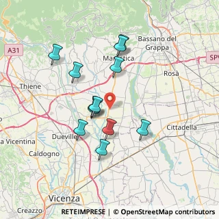 Mappa Via Vallazza, 36060 Schiavon VI, Italia (6.36167)