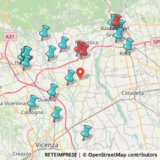 Mappa Via Vallazza, 36060 Schiavon VI, Italia (10.303)