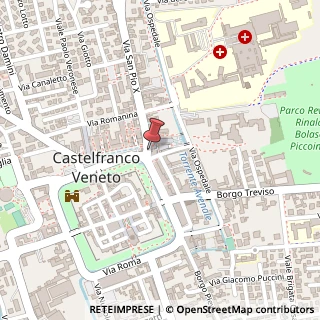 Mappa Piazza Giorgione, 3/a, 31033 Castelfranco Veneto, Treviso (Veneto)