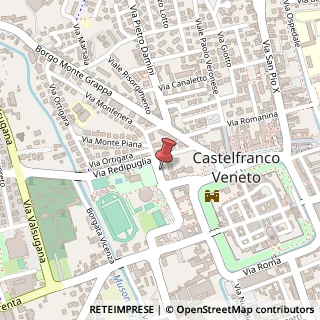 Mappa Via Monfenera, 4, 31033 Castelfranco Veneto, Treviso (Veneto)