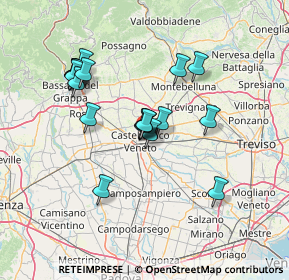 Mappa , 31033 Castelfranco Veneto TV, Italia (12.5555)