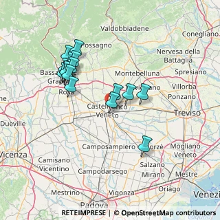 Mappa , 31033 Castelfranco Veneto TV, Italia (13.86188)