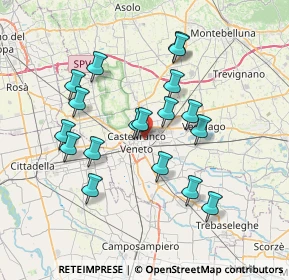 Mappa , 31033 Castelfranco Veneto TV, Italia (6.68278)