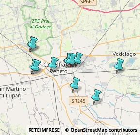 Mappa Via Molise, 31033 Castelfranco Veneto TV, Italia (2.88167)