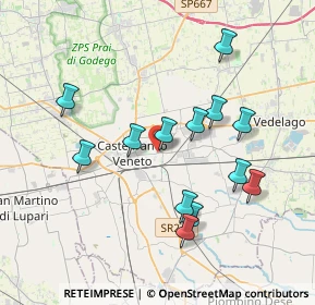 Mappa Via Molise, 31033 Castelfranco Veneto TV, Italia (3.58846)