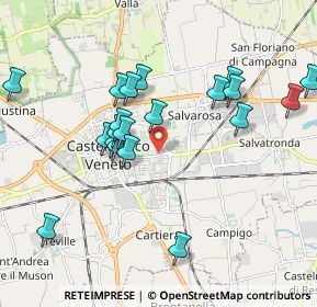 Mappa Via Molise, 31033 Castelfranco Veneto TV, Italia (1.8885)