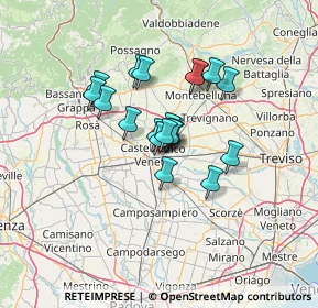 Mappa Via Molise, 31033 Castelfranco Veneto TV, Italia (8.884)