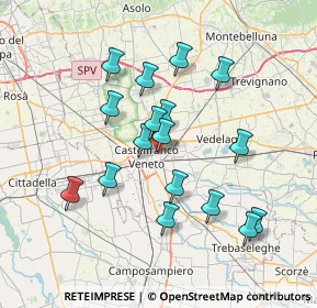 Mappa Via Molise, 31033 Castelfranco Veneto TV, Italia (6.61765)