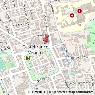 Mappa Piazza Giorgione, 27/A, 31033 Castelfranco Veneto, Treviso (Veneto)