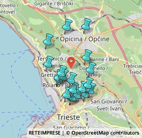 Mappa Via Sottomonte, 34135 Trieste TS, Italia (1.5155)