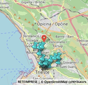 Mappa Via Sottomonte, 34135 Trieste TS, Italia (2.03421)