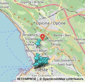 Mappa Via Sottomonte, 34135 Trieste TS, Italia (2.31154)