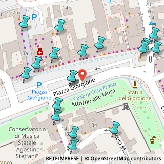 Mappa Piazza Giorgione, 31033 Castelfranco Veneto TV, Italia (0.0835)
