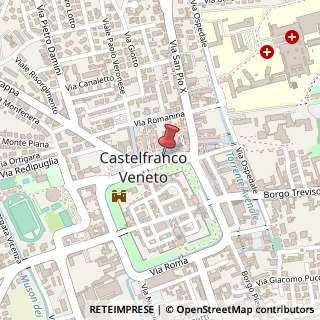 Mappa Piazza Giorgione, 55, 31033 Castelfranco Veneto, Treviso (Veneto)