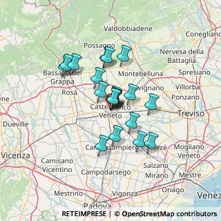 Mappa Piazza Giorgione, 31033 Castelfranco Veneto TV, Italia (9.622)