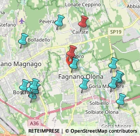 Mappa Via Moro Aldo, 21054 Fagnano Olona VA, Italia (2.32)