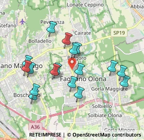 Mappa Via Moro Aldo, 21054 Fagnano Olona VA, Italia (1.81882)