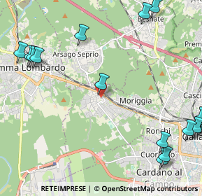 Mappa Via Milano, 21011 Casorate Sempione VA, Italia (3.3545)