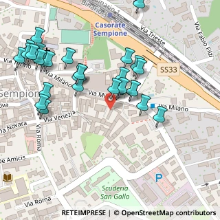 Mappa Via Milano, 21011 Casorate Sempione VA, Italia (0.13448)