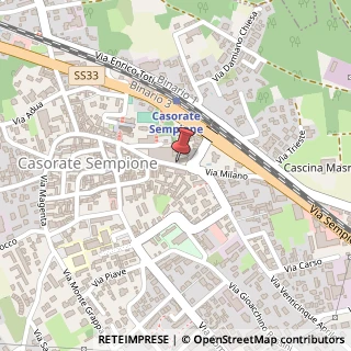 Mappa Via Milano, 7, 21011 Casorate Sempione, Varese (Lombardia)