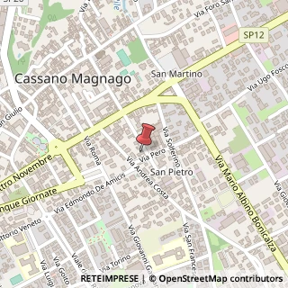 Mappa Via Dante, 16, 21012 Cassano Magnago, Varese (Lombardia)